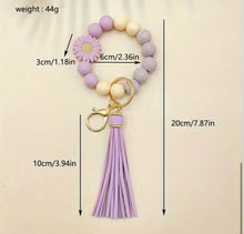 Load image into Gallery viewer, Sunflower charm beaded key rings