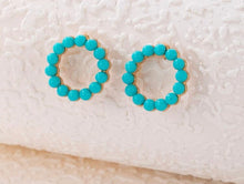 Load image into Gallery viewer, Turquoise Wreath earrings