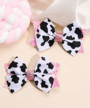 Load image into Gallery viewer, Pink Cow Bows