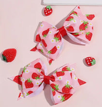 Load image into Gallery viewer, Strawberry &amp; Daisy Bows