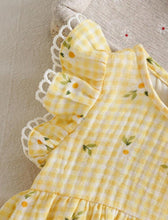 Load image into Gallery viewer, Yellow flower Dress