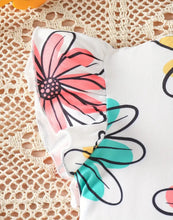 Load image into Gallery viewer, Ruffled Sleeve Flower Outfit