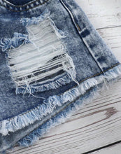 Load image into Gallery viewer, Ripped Denim Shorts