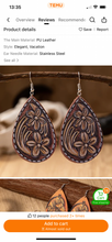 Load image into Gallery viewer, Painted Teardrop earrings