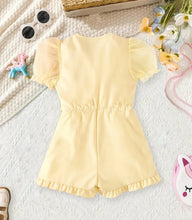 Load image into Gallery viewer, Yellow Ruffled Romper