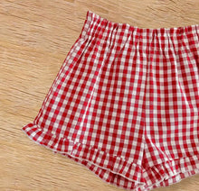 Load image into Gallery viewer, Red Checkered Shorts