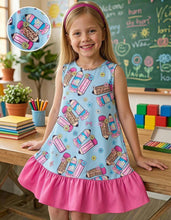 Load image into Gallery viewer, Leopard Pattern Back to School Dress