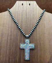 Load image into Gallery viewer, Navajo Pearl Cross Necklace
