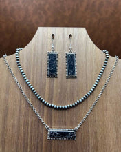 Load image into Gallery viewer, Bar Necklace/Earring Set