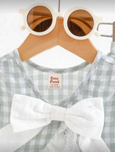 Load image into Gallery viewer, Checkered Bow Back Pant Outfit