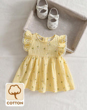 Load image into Gallery viewer, Yellow flower Dress