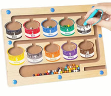 Load image into Gallery viewer, Montessori Wood Magnetic Maze