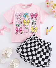 Load image into Gallery viewer, Checkered School Short Outfit