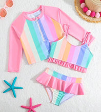 Load image into Gallery viewer, 3 Pc long sleeve swimsuit