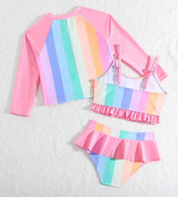 Load image into Gallery viewer, 3 Pc long sleeve swimsuit