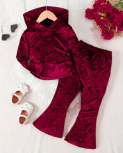 Load image into Gallery viewer, Hooded Velvet Sweatsuit