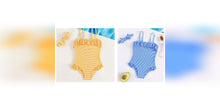 Load image into Gallery viewer, Ruffled Striped swimsuit