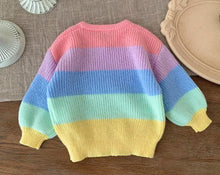 Load image into Gallery viewer, Rainbow Patchwork Sweater