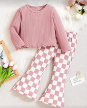 Load image into Gallery viewer, Pink Plaid Pant Outfit