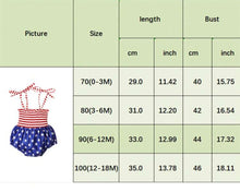 Load image into Gallery viewer, Stars &amp; Stripes Romper