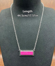 Load image into Gallery viewer, Bar Necklace/Earring Set