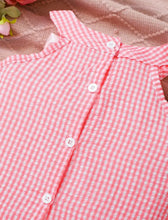 Load image into Gallery viewer, Checkered Flower Short Set