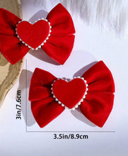 Load image into Gallery viewer, Velvet Heart Bow