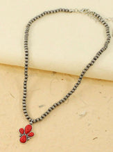 Load image into Gallery viewer, Navajo pearl leaf necklace