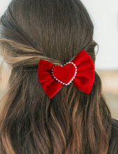 Load image into Gallery viewer, Velvet Heart Bow