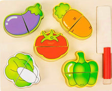Load image into Gallery viewer, Montessori Wood Fruit/Veggie Toy