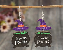 Load image into Gallery viewer, Wooden Hocus Pocus Earrings