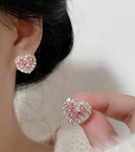 Load image into Gallery viewer, Heart Post Earrings