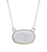 Load image into Gallery viewer, Oval(hexagon) druzy necklace