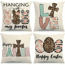 Load image into Gallery viewer, Leopard Easter Pillow Cases