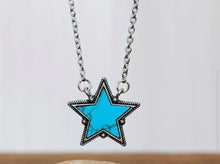 Load image into Gallery viewer, Stone Star Charm chain necklace
