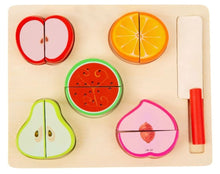 Load image into Gallery viewer, Montessori Wood Fruit/Veggie Toy