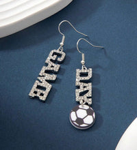 Load image into Gallery viewer, Soccer Dangle Game Day earrings