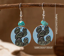 Load image into Gallery viewer, Round Retro earrings