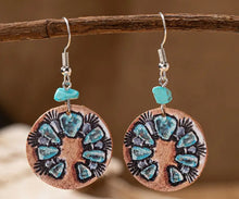 Load image into Gallery viewer, Round Retro earrings