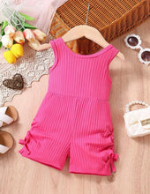 Load image into Gallery viewer, Side ruched romper