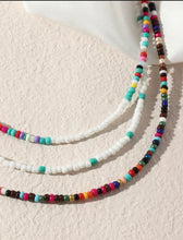 Load image into Gallery viewer, 3 beaded necklace set