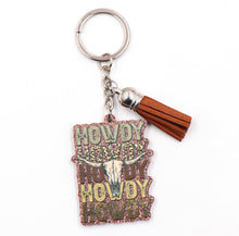 Load image into Gallery viewer, Howdy steer key chain
