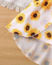 Load image into Gallery viewer, Sunflower Ruffled Romper