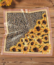 Load image into Gallery viewer, Leopard/sunflower Wild Rag