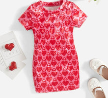 Load image into Gallery viewer, Hearts Velvet dress