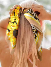 Load image into Gallery viewer, Leopard/sunflower Wild Rag
