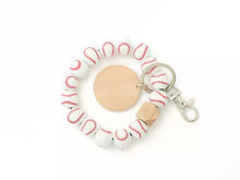 Load image into Gallery viewer, Sports charm  beaded key rings