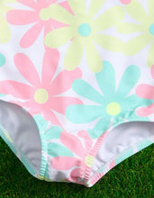Load image into Gallery viewer, Pastel flower ruffled one piece