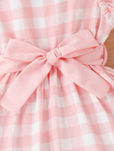 Load image into Gallery viewer, Gingham belted Dress