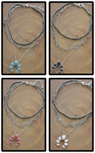 Load image into Gallery viewer, Layered Navajo pearl squash blossom necklace